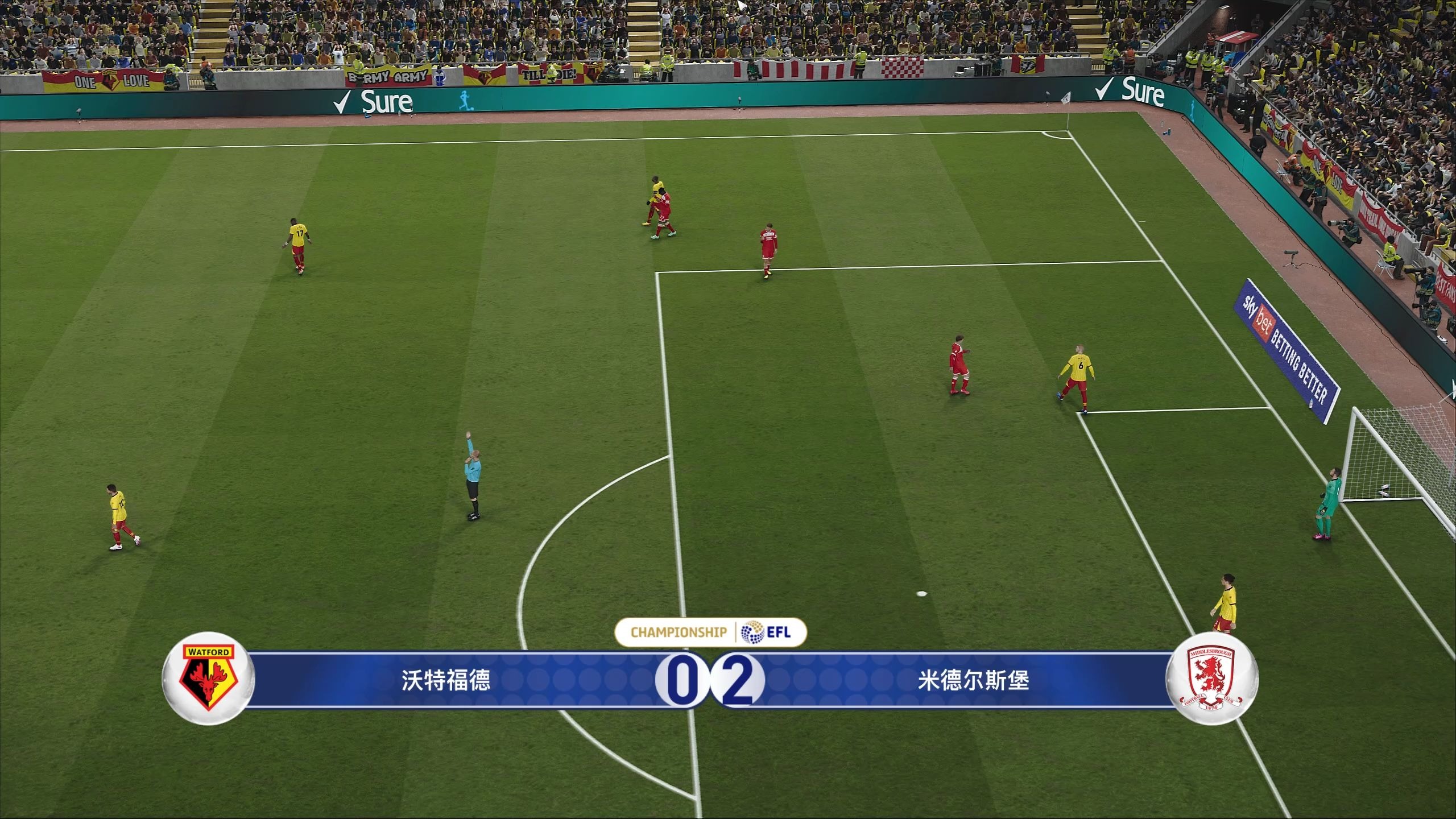 包含沃特福德主场被瓦特福德逆转败！的词条