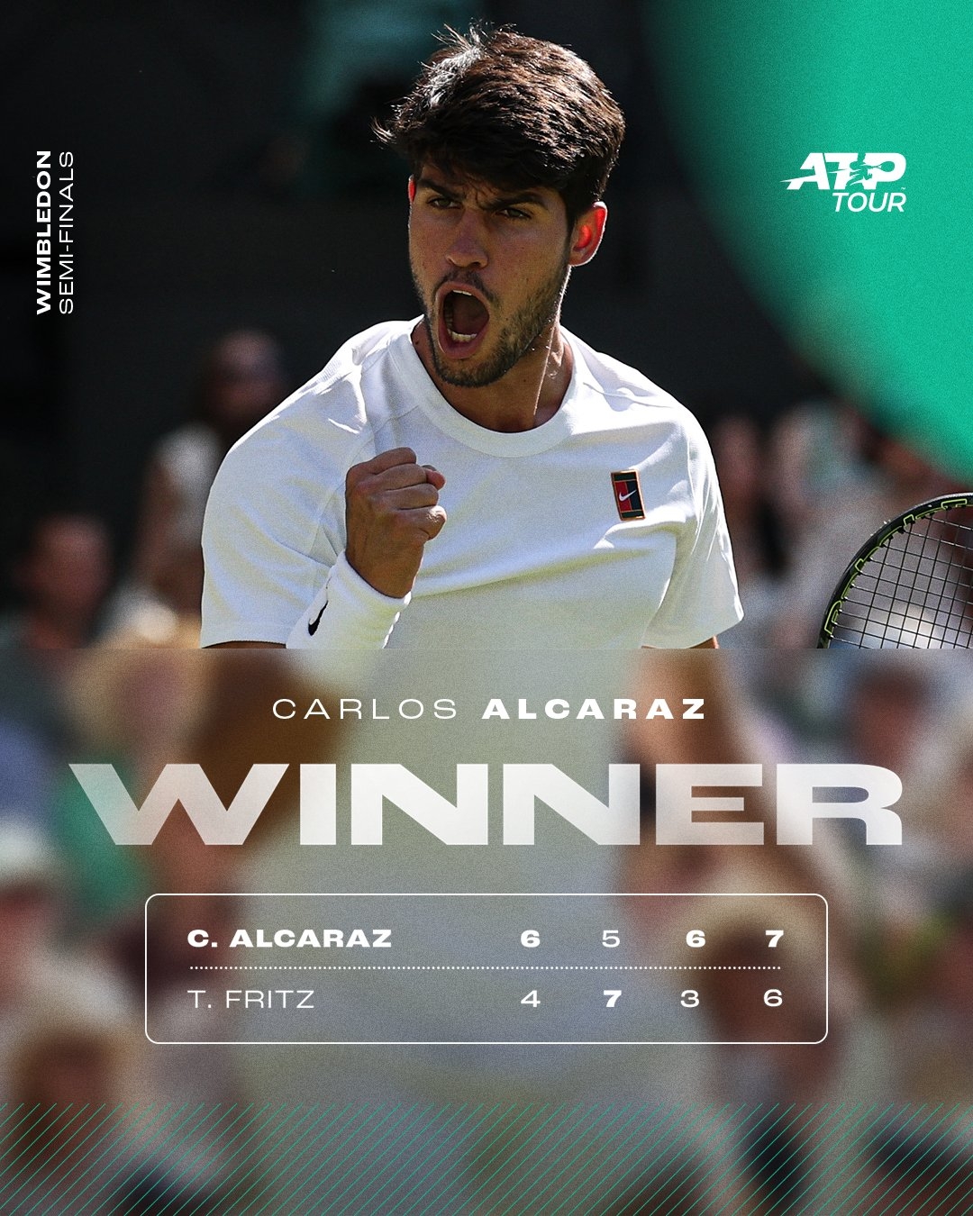 温网险胜ATP总决赛，阿尔卡拉斯扛起全队